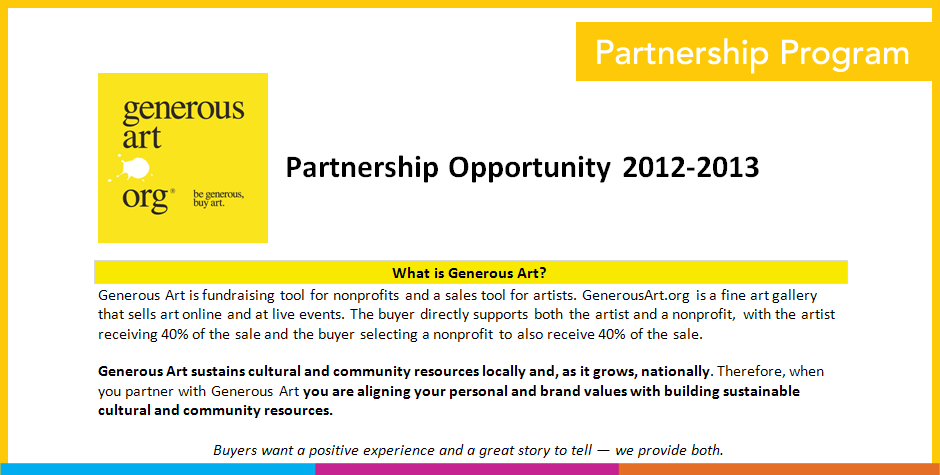 Generous Art Partner Program 